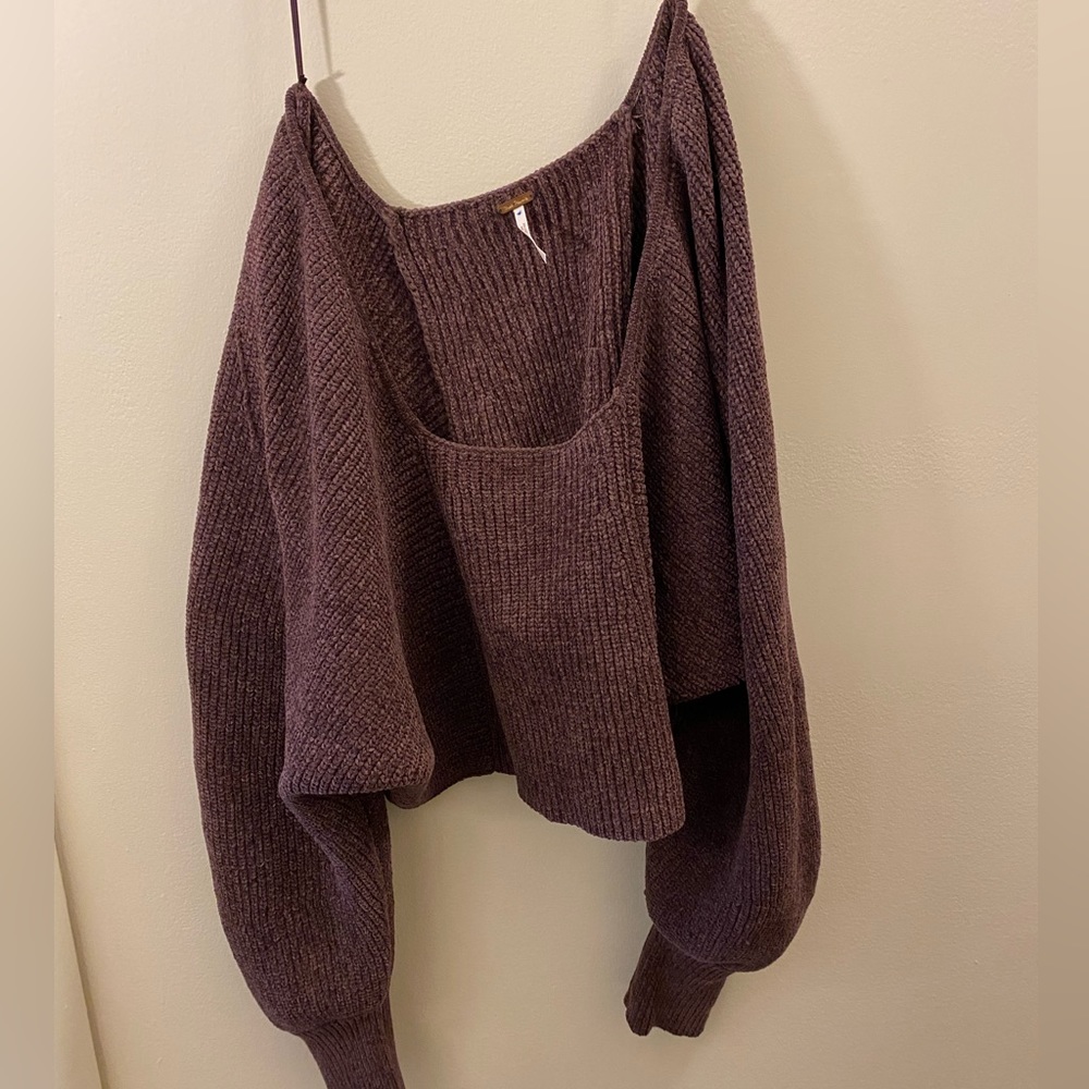 Free People Oversized cropped sweater - Picture 1 of 3